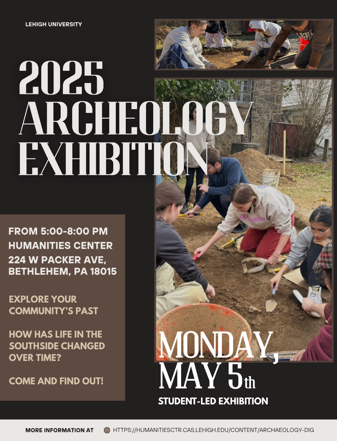 archaeological exhibition flyer 2025