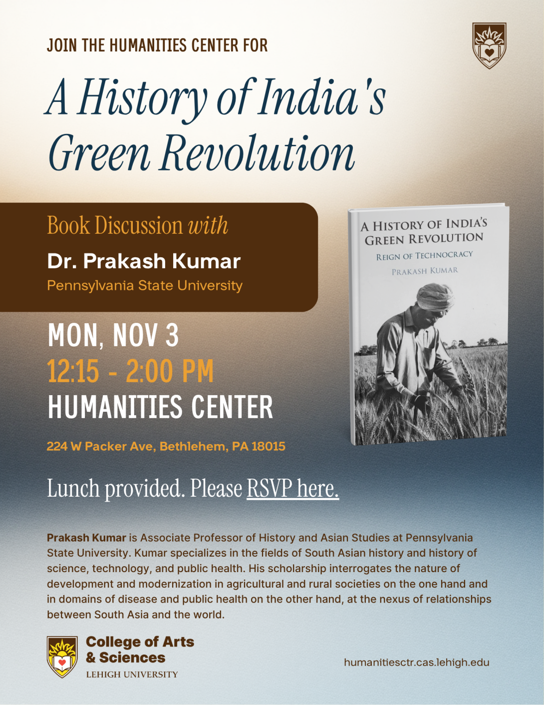 Prakash Kumar Book Discussion Flyer 2025
